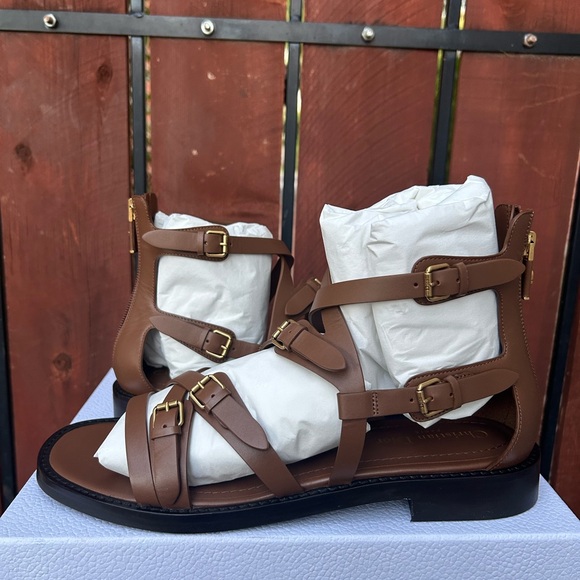 Dior L'amazone Leather Sandal, Black size 42EU NIB - Picture 3 of 11